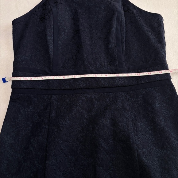 Rebecca Taylor Navy Sleeveless Lace Dress Size 8 - Picture 8 of 9